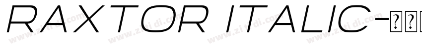 Raxtor Italic字体转换